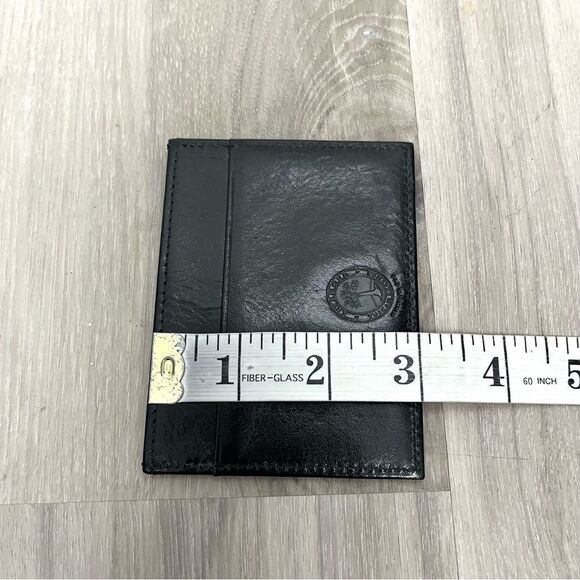 Levenger Black Leather Slim Card Wallet - Picture 5 of 5